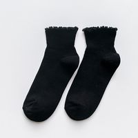 New Summer Fungus Lace Solid Color Pure Cotton Breathable Shallow Mouth Female Socks sku image 1