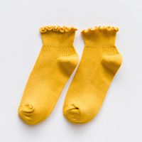 New Summer Fungus Lace Solid Color Pure Cotton Breathable Shallow Mouth Female Socks sku image 9