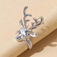 Korean Creative Fashion Reindeer Alloy Ring Wholesale sku image 2