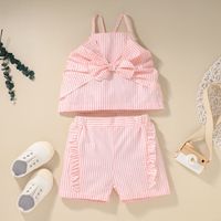 Fashion Children's Clothing New Baby Camisole Shorts Suit Two-piece Suit sku image 1