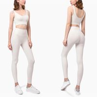Lulu Same Yoga Clothes 2021 New Nude Feel Comfortable Internet Celebrity Professional High-end Workout Exercise Underwear Suit For Women main image 3