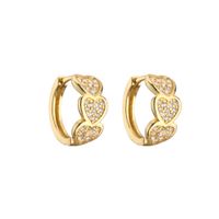 Hecheng Ornament Micro Inlaid Zircon Ear Clip Love Heart Ornament Accessories Earrings Ornament Accessories Ve487 main image 6
