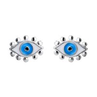 Hecheng Ornament Dripping Oil Eye Stud Earrings European And American Style Personalized Women's Stud Earrings Ornament Accessories main image 3