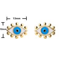 Hecheng Ornament Dripping Oil Eye Stud Earrings European And American Style Personalized Women's Stud Earrings Ornament Accessories main image 5