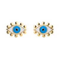 Hecheng Ornament Dripping Oil Eye Stud Earrings European And American Style Personalized Women's Stud Earrings Ornament Accessories main image 6