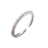 Micro-inlaid Row Diamond Zircon Ring Colored Diamond Open Ring Small Star Ring main image 5