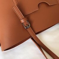 Large Pu Leather Vintage Style Tote Bag Shoulder Bag main image 4
