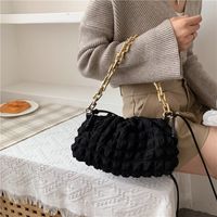 2021 New Fashion Rhombus Fold Cloud Bag Popular Chain Shoulder Messenger Bag main image 4