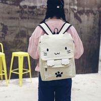 Three-dimensional Cat Large-capacity School Pink Cute Cartoon Backpack main image 6