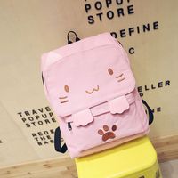 Three-dimensional Cat Large-capacity School Pink Cute Cartoon Backpack main image 4