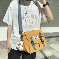 Korean Ins Style Large Capacity Student Retro Trendy Messenger Bag Japanese Style Harajuku Girl Lovely Girl One Shoulder Crossbody Bag main image 6