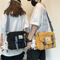 Estilo Coreano Ins Gran Capacidad Estudiante Retro Bolsa De Mensajero De Moda Estilo Japonés Harajuku Chica Encantadora Chica Un Hombro Bandolera main image 4