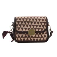 2021 New Trendy Bags Female Niche Checkerboard Triangle Lattice One-shoulder Armpit Bag Wholesale main image 6