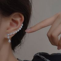 Micro-inlaid Zircon Geometric Earrings Fashion Simple Earrings main image 3