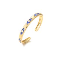 Jewelry Color Drip Eye Bracelet Micro-inlaid Zircon Open Bracelet Jewelry sku image 4