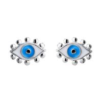Hecheng Ornament Dripping Oil Eye Stud Earrings European And American Style Personalized Women's Stud Earrings Ornament Accessories sku image 2