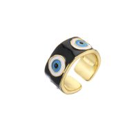 Hecheng Ornament Colorful Oil Necklace Eye Ring Devil's Eye Opening Ring Adjustable Ornament sku image 5