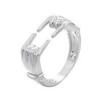 Glänzender Verstellbarer Ring Mit Innenhandöffnung sku image 2