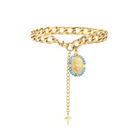 Jewelry Bracelet Handmade Beaded Pendant Bracelet Stained Glass Bracelet sku image 4