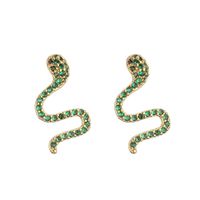 Jewelry Micro-inlaid Zircon Serpentine Earrings Colored Diamond Earrings Jewelry sku image 3