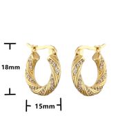 Jewelry Geometric Earrings Micro-inlaid Zircon Fashion Earrings Jewelry sku image 5