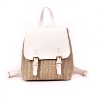 Korean Fashion New Trendy Color Shoulder Bag Personalized Shoulder Woven Backpack sku image 1