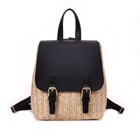 Korean Fashion New Trendy Color Shoulder Bag Personalized Shoulder Woven Backpack sku image 2