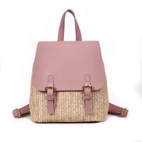 Korean Fashion New Trendy Color Shoulder Bag Personalized Shoulder Woven Backpack sku image 4