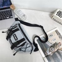 Men's Messenger Bag 2021 New Waist Bag Simple Student Chest Bag Wholesale sku image 4