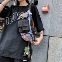 Japanese Tooling Messenger Bag Chest Bag Fashion Shoulder Bag sku image 4