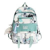 Large-capacity Backpack Junior High College School Bag Korean High School Students Light And Casual sku image 8