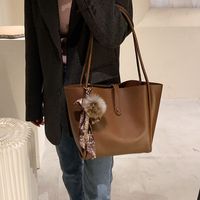 Large-capacity Bucket Bag 2021 New Fashion  Retro Shoulder Bag Ladies Casual Hand Bag sku image 3