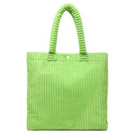 Internet Celebrity Corduroy Bag 2021 New Trendy Large Capacity Women's Bag Simple Handbag Casual All-match Shoulder Tote Bag sku image 3