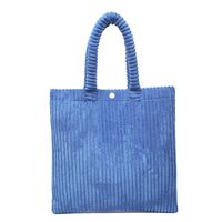 Internet Celebrity Corduroy Bag 2021 New Trendy Large Capacity Women's Bag Simple Handbag Casual All-match Shoulder Tote Bag sku image 4