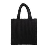 Internet Celebrity Corduroy Bag 2021 New Trendy Large Capacity Women's Bag Simple Handbag Casual All-match Shoulder Tote Bag sku image 5