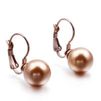 Simple Pearl Earrings Fashion Earrings Stainless Steel Earrings sku image 3