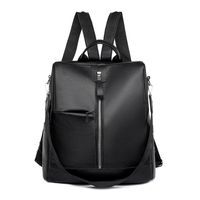 Oxford Cloth Travel Backpack Canvas Fashion Contrast Color Large-capacity Anti-theft School Bag sku image 1