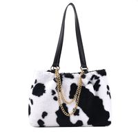 Automne Et D'hiver En Peluche Sac Femmes De Grande Capacité 2021 Nouvelle Épaule De Mode Sac Texture Chaîne Furry Banlieue Fourre-tout sku image 3