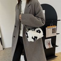 Autumn And Winter Texture Plush High-end Fashion Trendy Plush Chain Messenger Bag main image 1