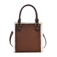 High-end Frosted 2021 New Autumn And Winter Fashion Trendy Messenger Square Bag sku image 2
