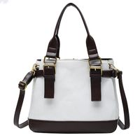 2021 Autumn And Winter New Trendy Wild One-shoulder Messenger Canvas Fashion Handbag sku image 2