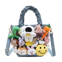 Denim Cartoon Bag 2021 New Trendy Toy Crossbody Bag Cute Princess Doll Handbag Canvas Bag sku image 2