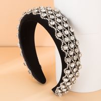 Baroque Autumn And Winter New Diamond Fabric Headband Wholesale sku image 1