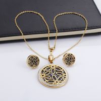 European And American Short Necklace Girls Small Clear Clavicle Chain Stylish Round Stainless Steel Set Combination Ornament Wholesale main image 4