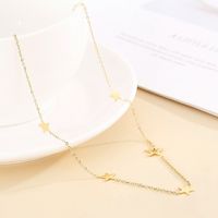 Wholesale Jewelry Fashion Star Titanium Steel 18K Gold Plated Plating Bracelets main image 5