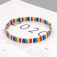 Einfacher Tila Schmuck Yukouzhu Regenbogen Kleines Armband Weibliche Hand Gefertigte Spieße Flache Perlen Schmuck Studentinnen Kleinen Schmuck main image 1