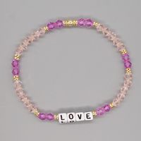 Simple Stacking Jewelry Amethyst Gem Miyuki Rice Beads Beaded Rope Bracelet Set main image 5