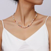 Bohemian Simple Handmade Woven Pearl Bead Necklace Women's European And American Creative Trending Clavicle Chain Jewelry main image 3
