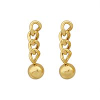 Boucles D&#39;oreilles Boule En Acier Chaîne De Bijoux De Noël Européens Et Américains Niche Hiver Nouvelles Boucles D&#39;oreilles main image 6