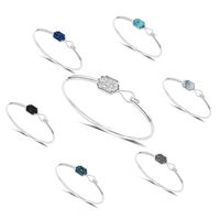 New Product Imitation Natural Stone Diamond Cluster Adjustable Bracelet Wholesale main image 1